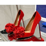 Aquazzura heel 10.5cm/flat Couturier pumps with tassels red 2025