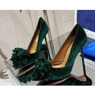 Aquazzura heel 10.5cm/flat Couturier pumps with tassels green 2025
