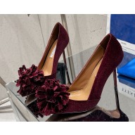 Aquazzura heel 10.5cm/flat Couturier pumps with tassels burgundy 2025