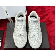 Chanel Denim & Suede Calfskin sneakers light grey 2025