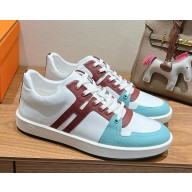 Hermes women/men Boomerang sneaker in Epsom calfskin and printed Epsom calfskin 04 2025