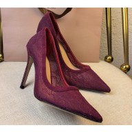 Gianvito Rossi 105mm Claudia pumps burgundy 2025