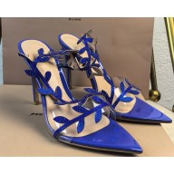 Gianvito Rossi 5.5cm/8.5cm/10.5cm Flavia leather sandals rhinestone embellishment blue 2025