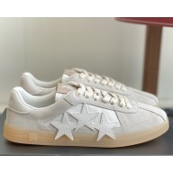 Amiri WOMEN/MEN SUEDE PACIFIC SNEAKER IN SUEDE WITH HOUSE SIGNATURE THREE-STAR APPLIQUE BIRCH 2025