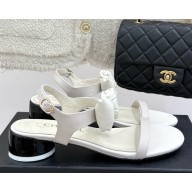 Chanel Sandals Lambskin white G46193 2025