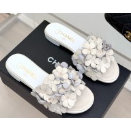 Chanel mules Kidskin & Strass Ivory G46231 2025