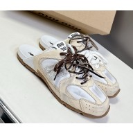 New Balance X Miu Miu 530 SL deco calf leather mules white 5E333E 2025