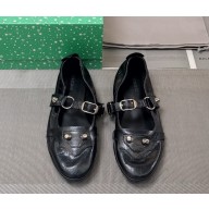 Balenciaga lambskin Ballet flats with rivet black 2025 