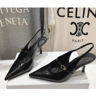 CELINE JUDY MARY JANE SLINGBACK IN PATENT CALFSKIN black heel 6.5cm 2025