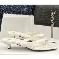 Toteme leather Flip flops white 2025