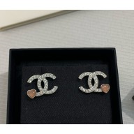 Chanel Stud Earrings Metal, Resin & Strass Silver, pink & Crystal ABF526-B19974 2025