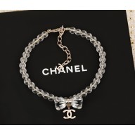 Chanel Choker Metal, Glass Pearls & Resin Gold & Transparent ABF550 2025