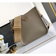 Prada Leather tote bag 1BH220 grey 2025