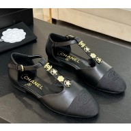Chanel mary janes Lambskin & Grosgrain black 2025