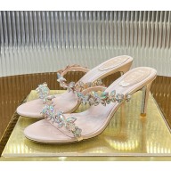 Rene Caovilla heel 7.5cm EDEN SLIDER SANDAL pink 2025 