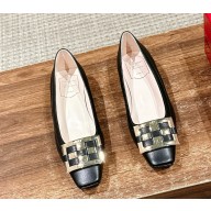 Roger Vivier Trompette Ballerinas in leather black 2025