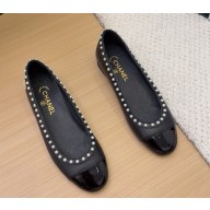 Chanel Ballet flats patent & lambskin black 2025