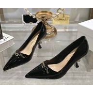DIOR Pump Black patent calfskin heel 8cm 2025