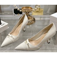 DIOR Pump white patent calfskin heel 8cm 2025