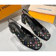 Louis Vuitton 1AGY71 Swing Slingback Pump  Multicolored Monogram coated canvas heel 5.5cm 02 heel 5.5cm 2025