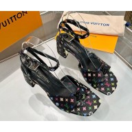 Louis Vuitton 1AGUQT Swing Sandal Multicolored Monogram coated canvas heel 5.5cm 01 2025