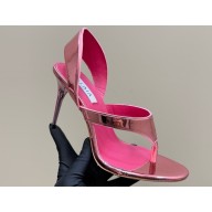 Alaïa INFRADITO SANDALS IN LAMINATED LEATHER CANDY 2025