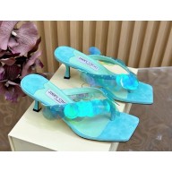 Jimmy Choo 65mm Freja sandals TURQUOISE 2025