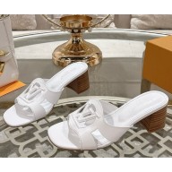 Louis Vuitton 1ACG5E LV Isola Mule White Calf leather heel 5.5cm 2025