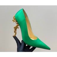 Christian Louboutin Belle Pump 100 mm Pumps Crepe satin green 2025
