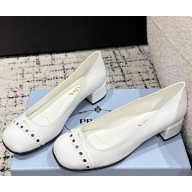 Prada mary janes patent calf leather white 2025