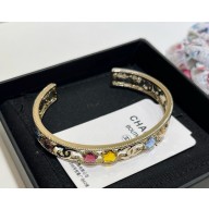 Chanel Cuff Metal & Strass Gold & Multicolor ABF205 2025