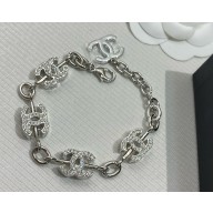 Chanel Cuff Metal & Strass silver & Crystal 041001 2025