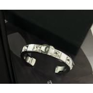 Chanel Metal, Resin & Strass Silver, White & Crystal ABE820 2025