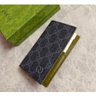 Gucci green interior GG long card case 768249 green leather trim 2025