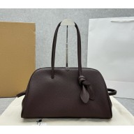 Jacquemus The medium Turismo LA CROISIÈRE Soft bowling bag dark brown 2025