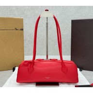 Alaia LE TECKEL MEDIUM shoulder BAG IN GOATSKIN red 2025