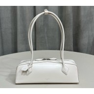 Alaia LE TECKEL MEDIUM shoulder BAG IN GOATSKIN IVORY 2025