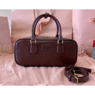 MIU MIU Arcadie leather bag 5BB148 Briarwood 2025