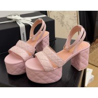 Chanel Sandals Lambskin G46427 pink 2025