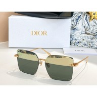 DIOR CDior S3U Two-Tone Mirrored-Effect Ivory and Green Square Sunglasses 08 2025