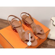 Hermes Juliette 45 sandal in calfskin tan 2025