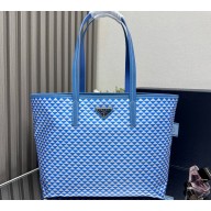 Prada Re-Nylon Triangolo Tote Bag 1BD552 blue 2025