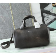 Prada Small nappa leather duffle bag 2VC046 dark brown 2025