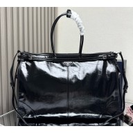 Prada Leather tote bag 2VG128 Black 2025