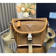 PRADA Re-Nylon and Saffiano leather shoulder bag 2VD070 Cork Beige  2025