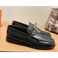 Hermes Destin loafer in calfskin with iconic Kelly buckle noir 2025 