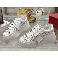 Roger Vivier platform leather sneakers white 2025