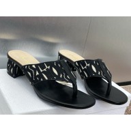 Miss Dior Adiorable slides black embroidery Cotton heel 3.5cm 2025