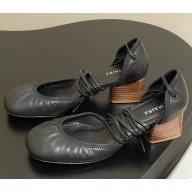 LEMAIRE Micro Ballerina pumps black heel 1cm/5cm/8.5cm 2025