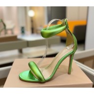 Gianvito Rossi Heel 10.5cm lambskin Padded Stiletto Square green 2025
